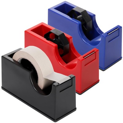 3 Pack Desktop Tape Dispenser Holder with 1 Inch Core and 3 Inch Core, Tape R...