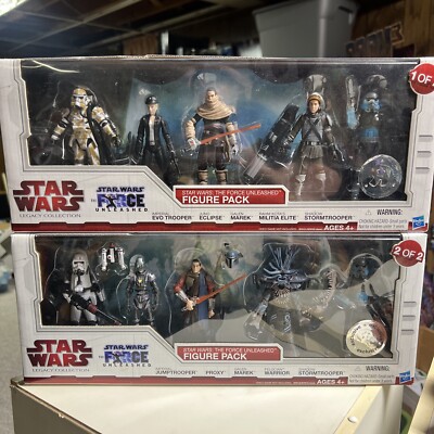 Force Unleashed Figure Pack 1 of 2 2 of 2 SET STAR WARS Legacy Collection D1 #2