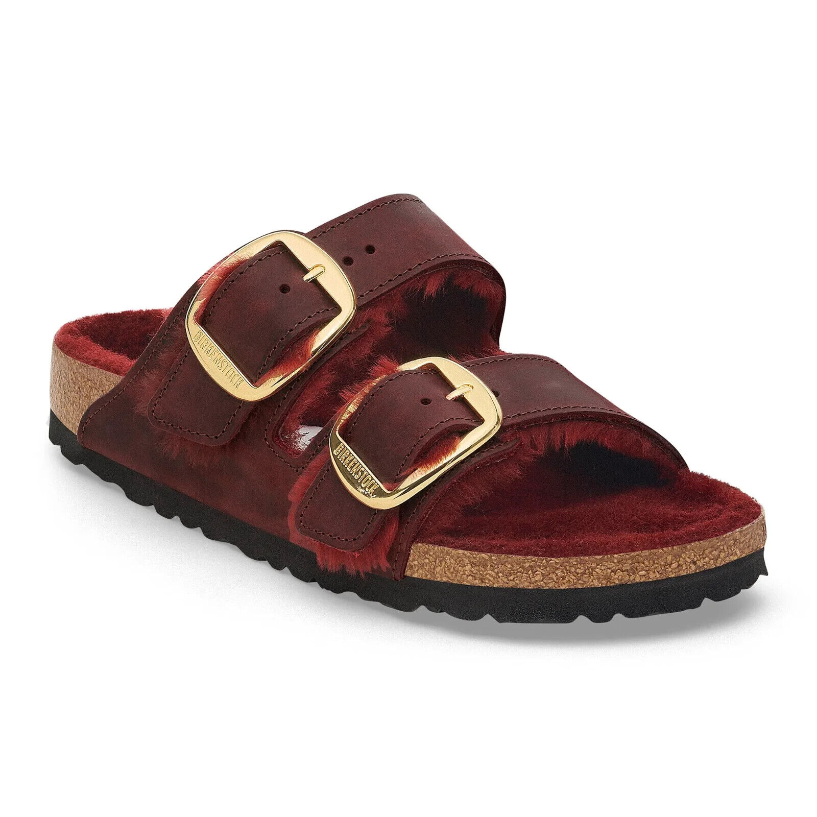 NIB Birkenstock Arizona Big Buckle Shearling in Zinfandel NIB Birkenstock Arizona Big Buckle Shearling in Zinfandel