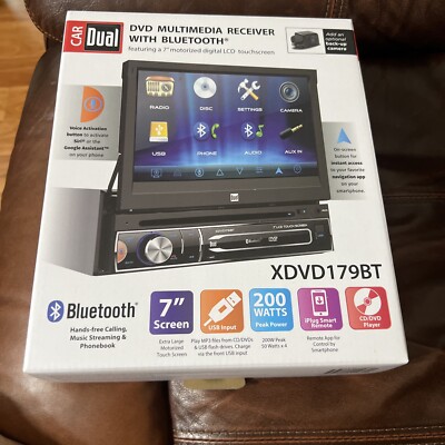 Dual Electronics XDVD179BT 7-inch LED Touch Screen Multimedia Receiver