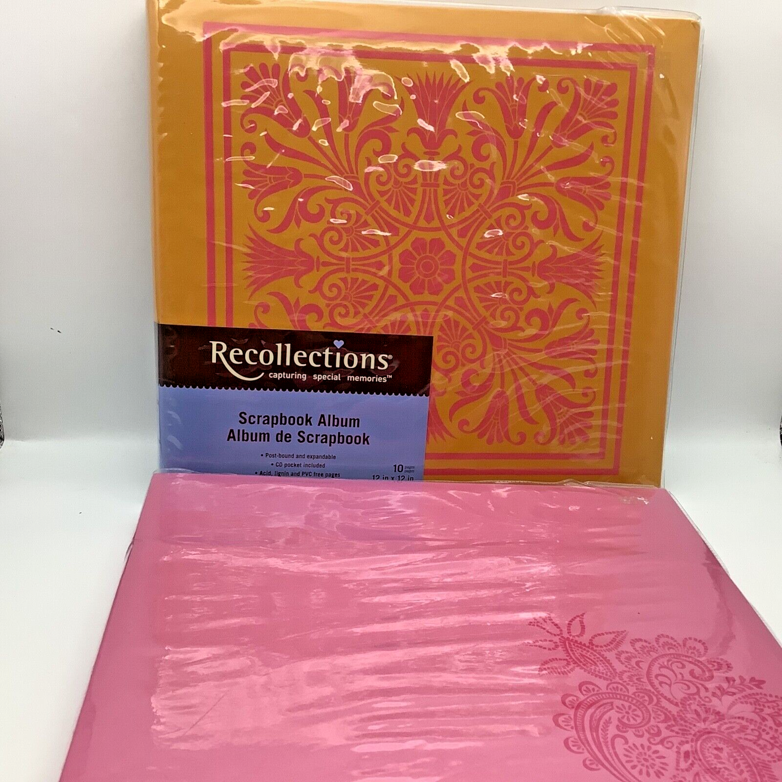 Recollections 12”x12” 10 Pages Orange & Pink