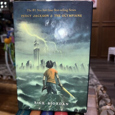 Percy Jackson and The Olympians Hardcover 1st Edition Book Set Books 1-5 Disney