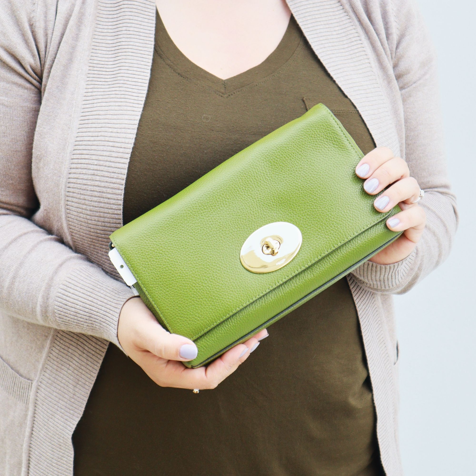 『TEN NYLON COACH GREEN XL 』 COACH GREEN PURSE HANDBAG SHOULDER TOTE DOUBLE HANDLE ZIP