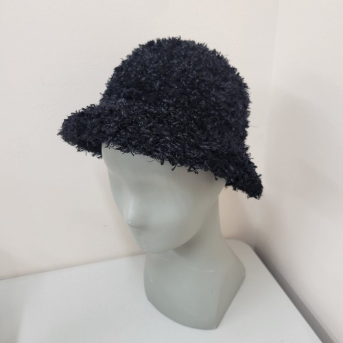 Vtg Furry Fuzzy Bucket Hat Y2K 2000's Cejon OS Black | eBay