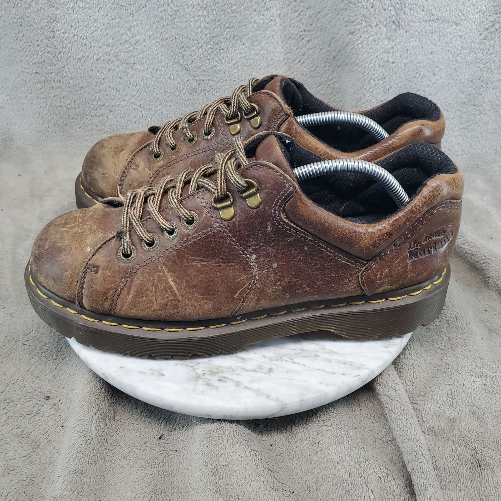 Dr. Martens Shoes Mens 11 Brown Leather Y2K Chunky Oxford