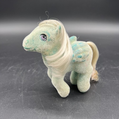 Vintage My Little Pony G1 WIND WHISTLER Flocked So Soft Blue