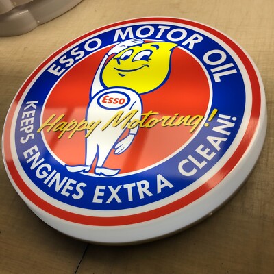 ESSO OILDROP BOY illuminated wall sign led light box sign man cave garage decor
