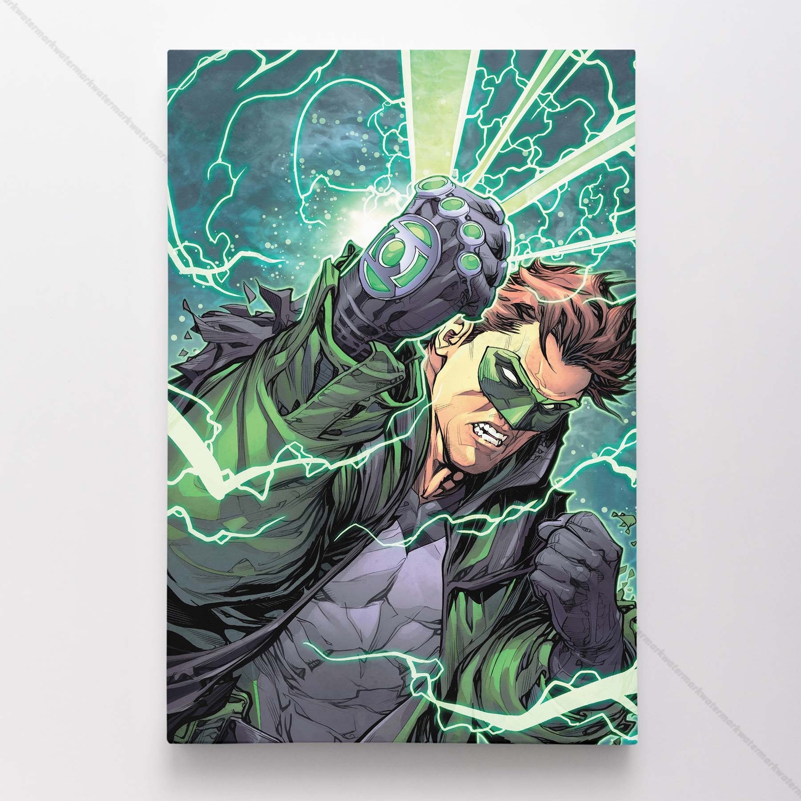 Green Latern Poster Canvas DC Comic Book Cover Art Print #14819