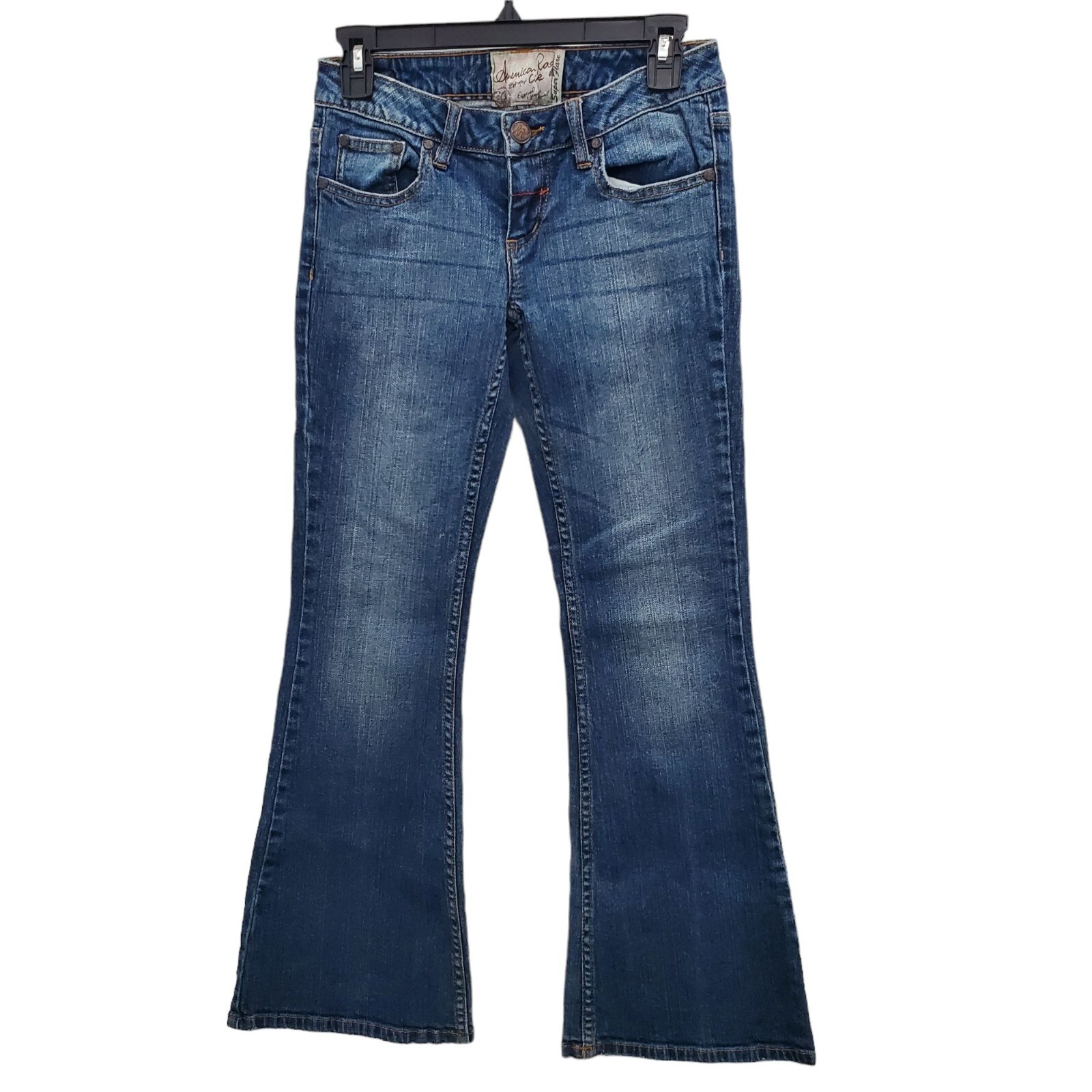 American Rag Cie Super Flare Women's Medium Distressed Denim American Rag Cie Super Flare Women's Medium Distressed Denim