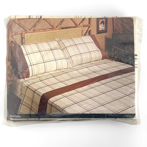 Percale Twin Flat Bed Sheets Shirttails Vintage