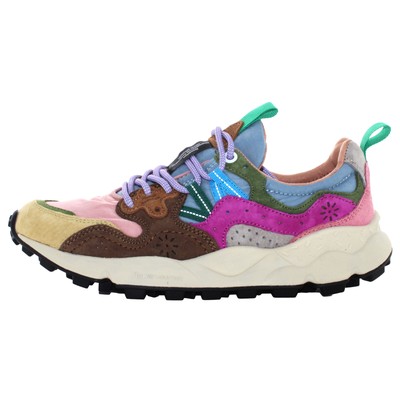 Pre-owned Flower Mountain A24us Women Low Sneakers 0012017817.01.1e97 Yamano 3 Woman In Pink
