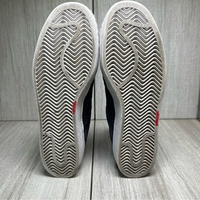 Adidas SuperStar Shell Toe Hidden Wedge Blue Sneaker Shoes S76403 Womens Size 10