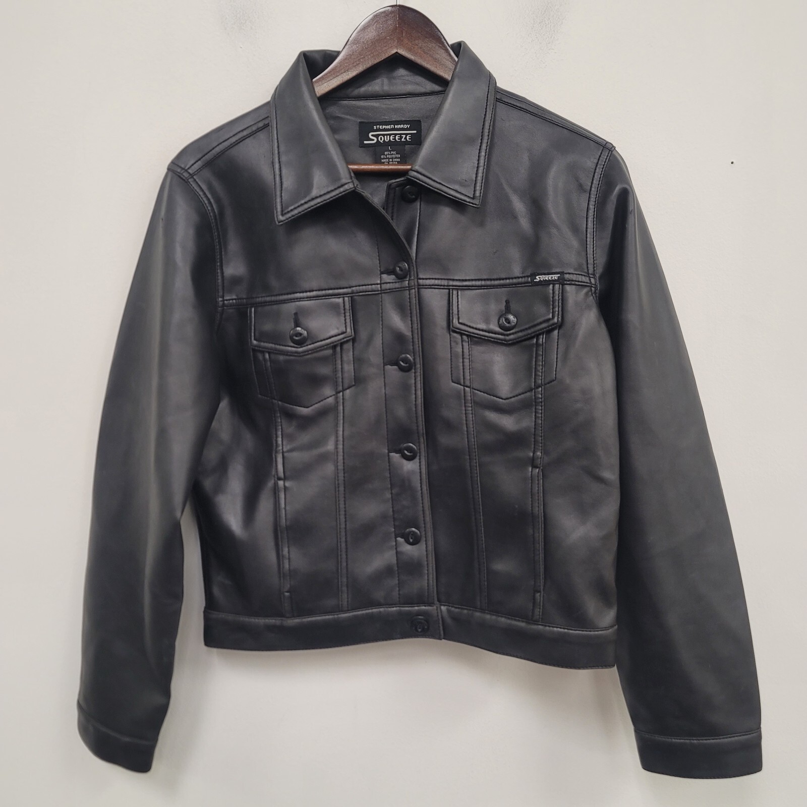 【新品タグ付き】Fake Leather Jacket/cizatto Zita Faux-Leather Moto Jacket | GUESS Factory