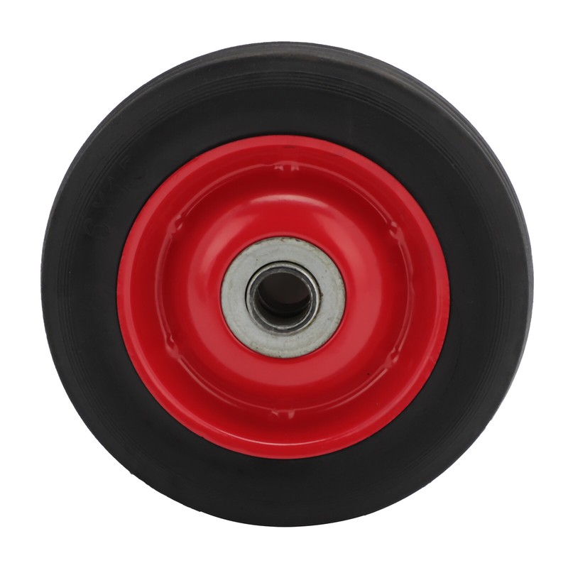 2pcs 6" Solid Rubber Sack Truck Wheel Tyre Heavy Duty Wheel Trolly 16mm