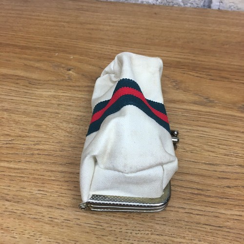 RARE Vintage 80s 90s Sewing Kit Coin Purse Manicure Set Pouch Wallet Vtg GUCCI