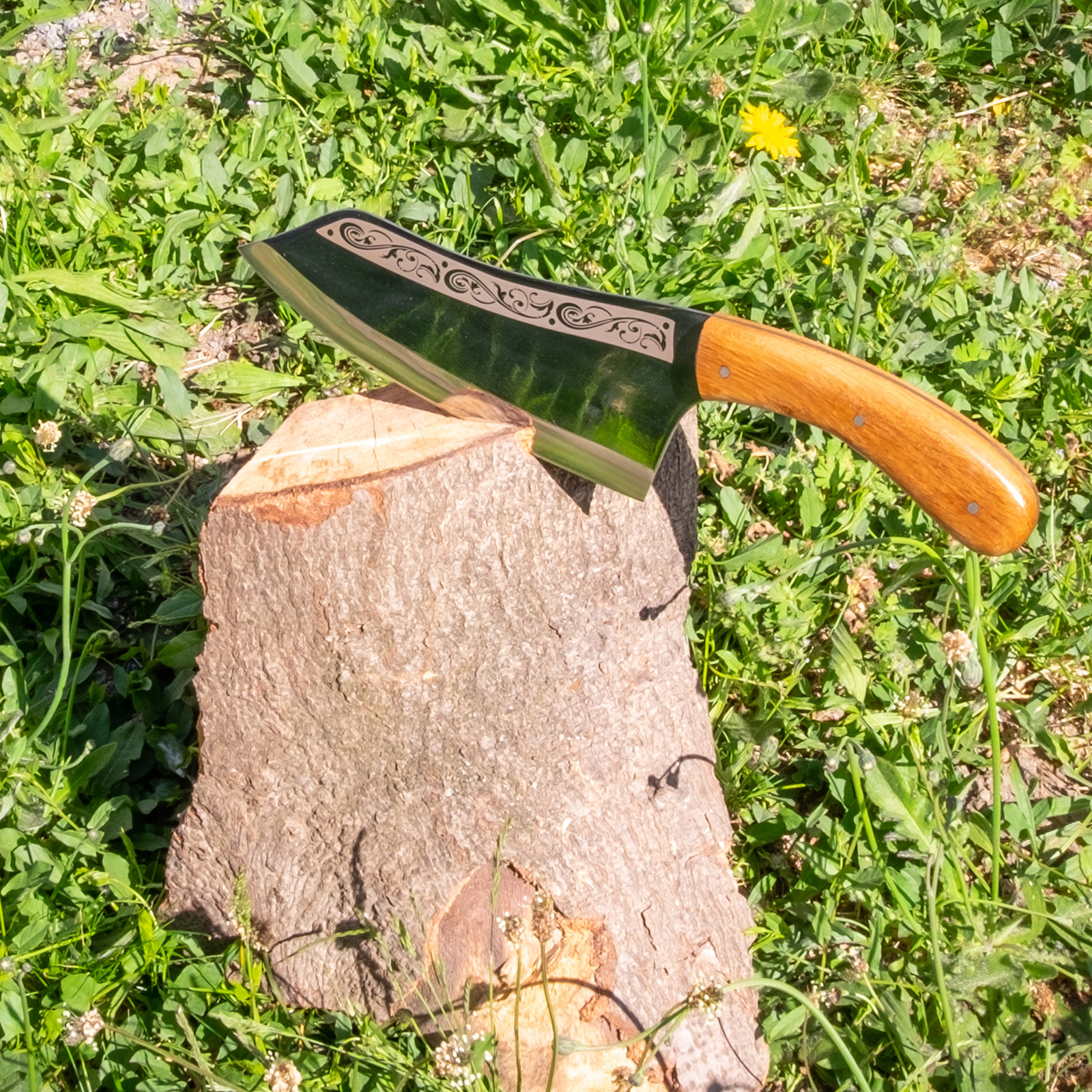 32,5cm Messer Beil Hackmesser Chinesisches Kochmesser Obstmesser Edelstahl