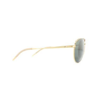 Pre-owned Oliver Peoples Sunglasses Benedict 1002 5264o9 18k Gold Plated G15 Goldtone Vfx In Green