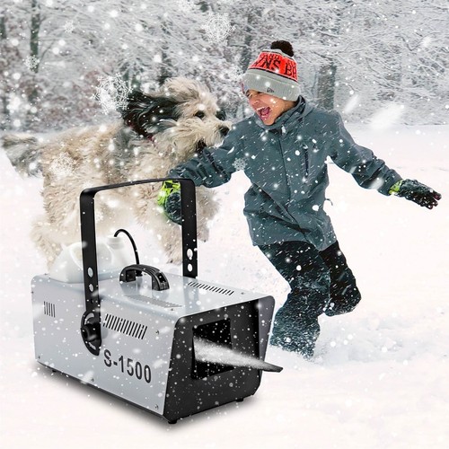 1500W Snow Machine Stage Snowflake Maker Fake Snow Christmas Party Decor +Remote
