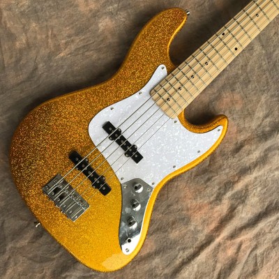 Factory Customized Golden, White Pattern White Decoration, Electric Guitar