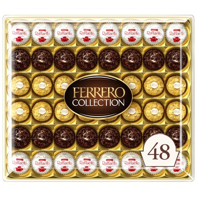 Ferrero Collection, 48 Count, Premium Assorted Hazelnut Milk Chocolate, Dark ...