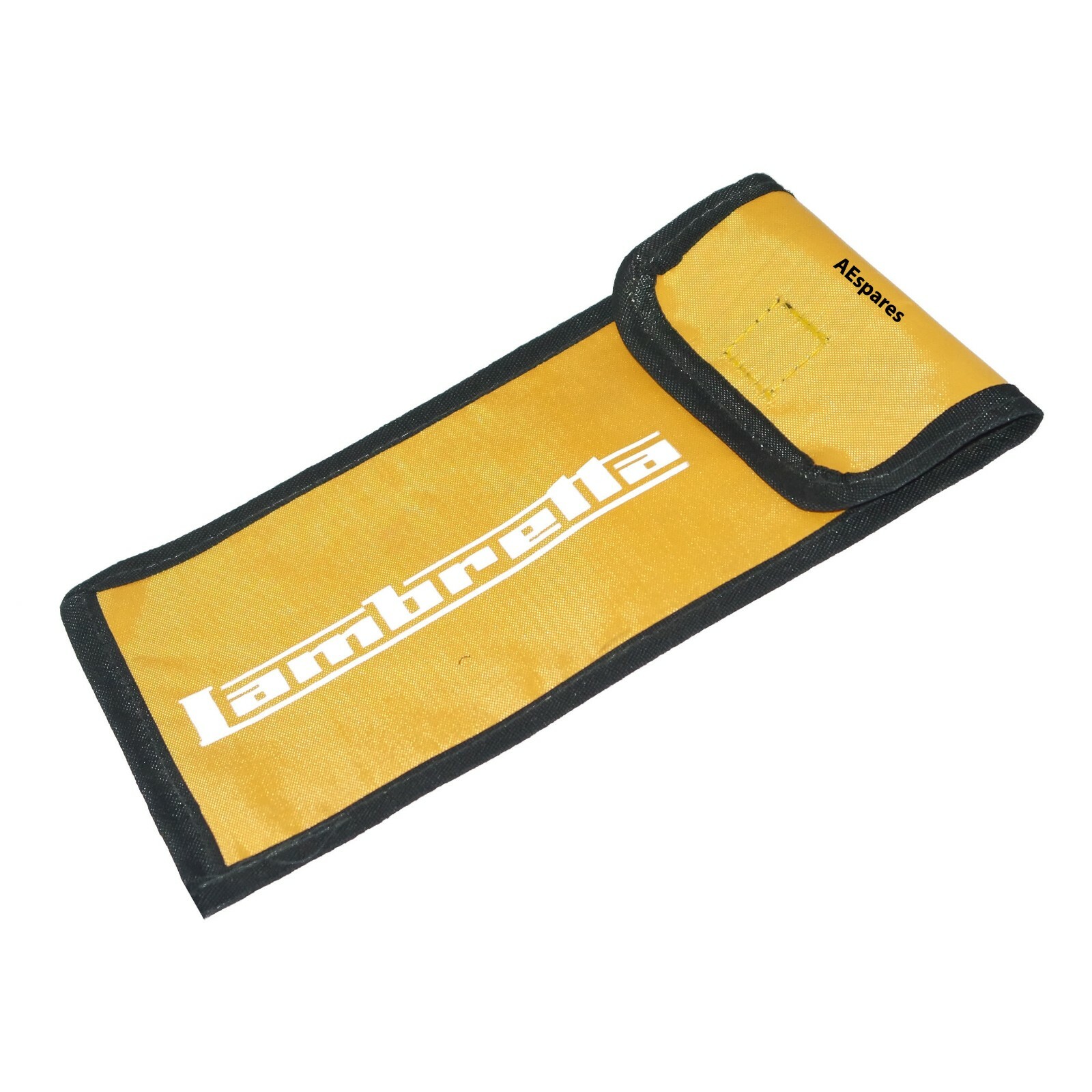 Lambretta Heavy Duty Nylon Tool Kit Pouch With Flap Yellow 
