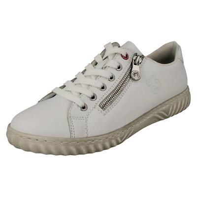 Ladies Rieker Casual Zip Detailed Antistress Featured Trainer N0900