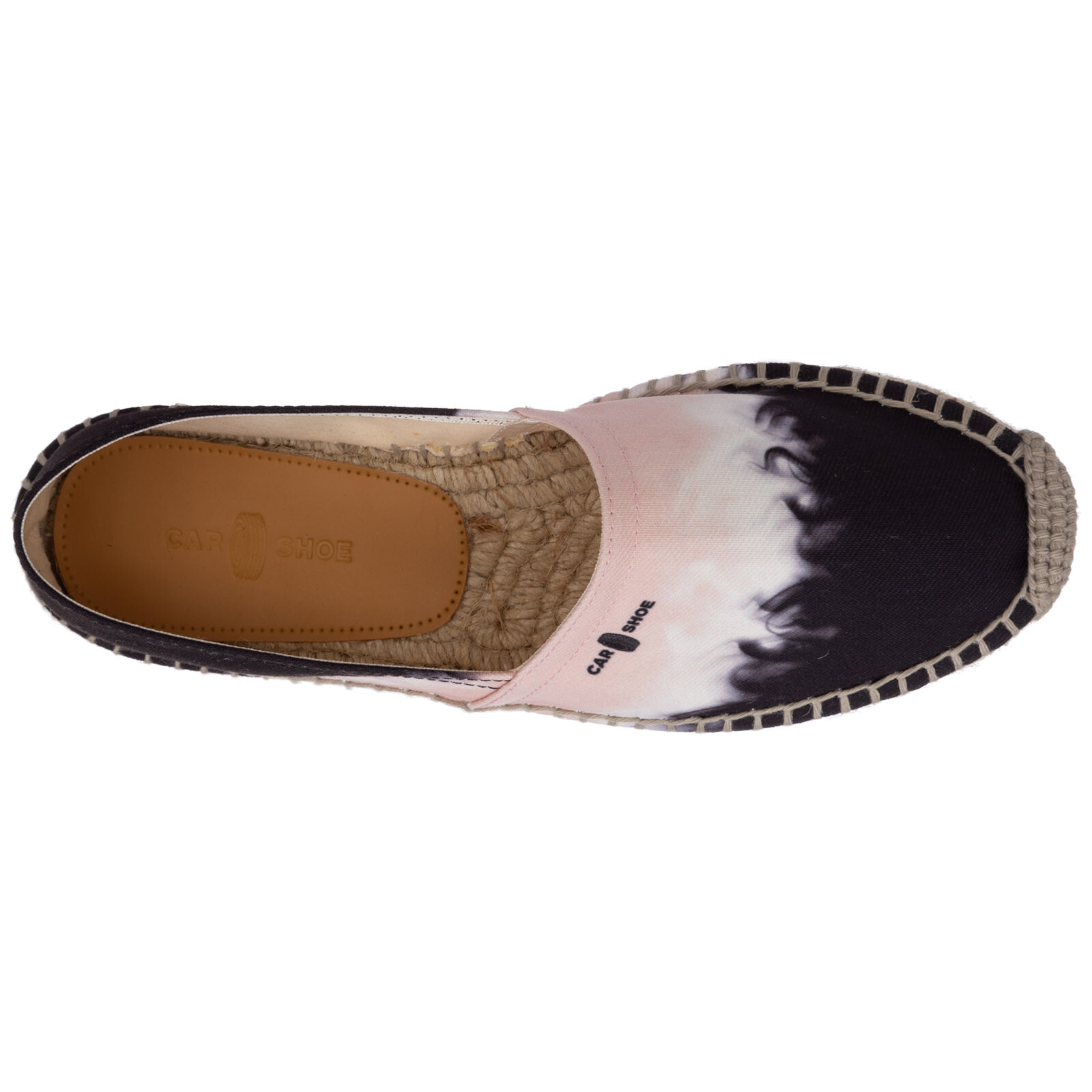 CAR SHOE CAR SHOE ESPADRILLES DAMEN KDS44O6CEF0QYH LOGO GEMMA - NERO SCHUHE SLIP ON