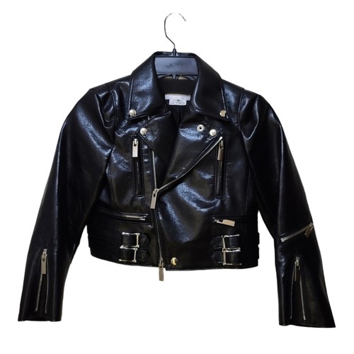 女性情報誌 LEATHER JACKET kiki Doreen Vegan Leather Cropped Jacket - Black | SIMKHAI