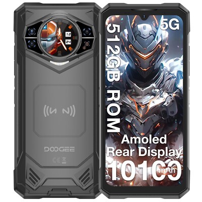 DOOGEE S200X Rugged Smartphone 5G 10100mAh 32GB+512GB Android 14 Rugged Unlocked