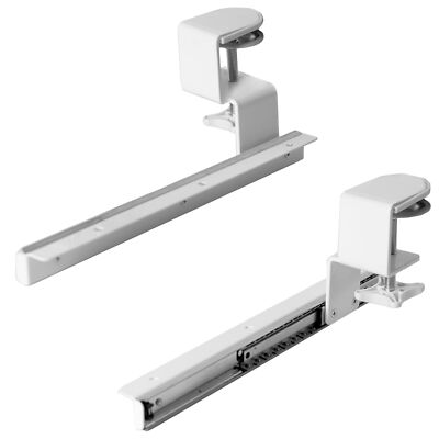 Clamp and 12 inch Rail Set for DIY Custom Wooden Keyboard Trays Tray  Under D...