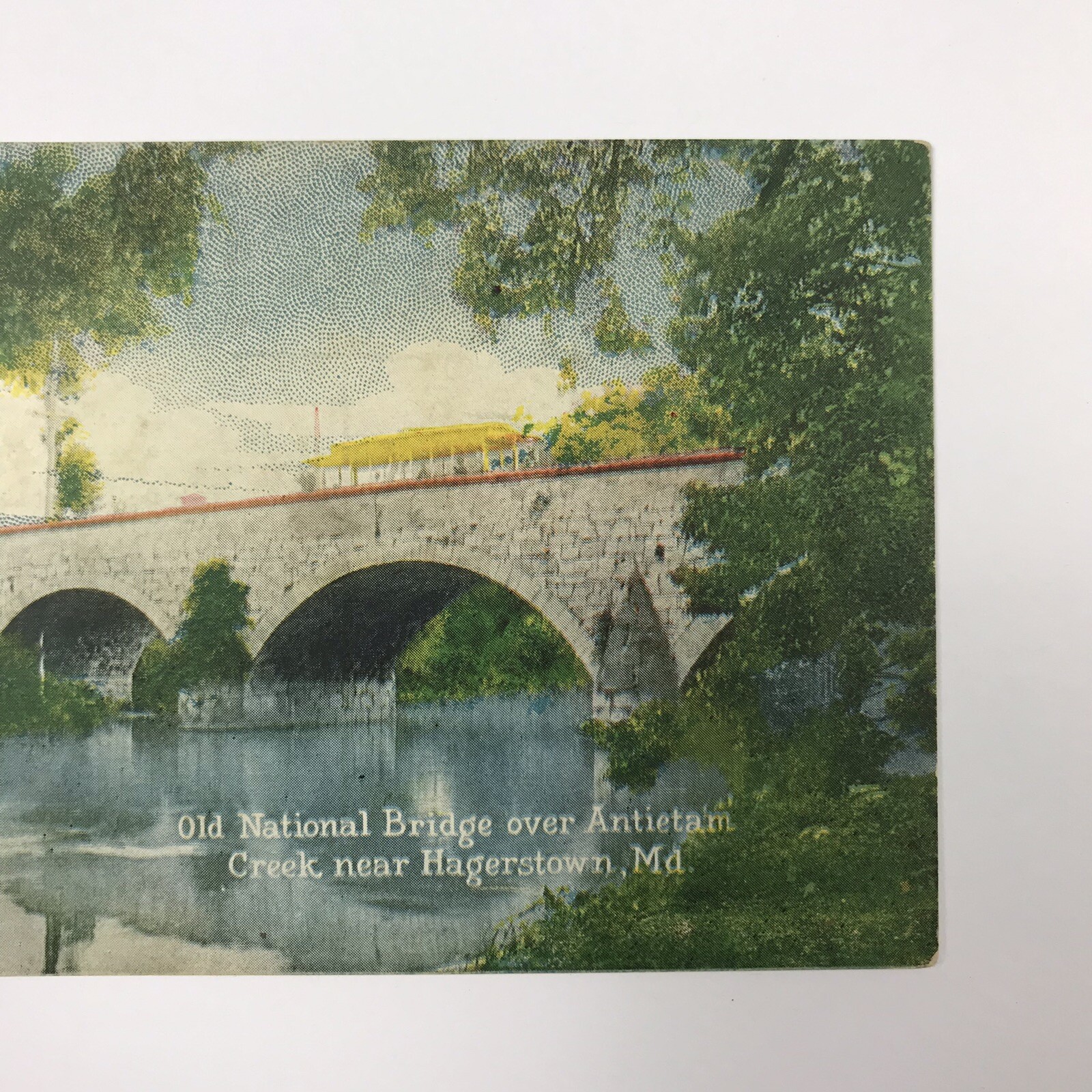 1900's 1907 Old National Bridge Over Antietam Creek Hagerstown Maryland MD