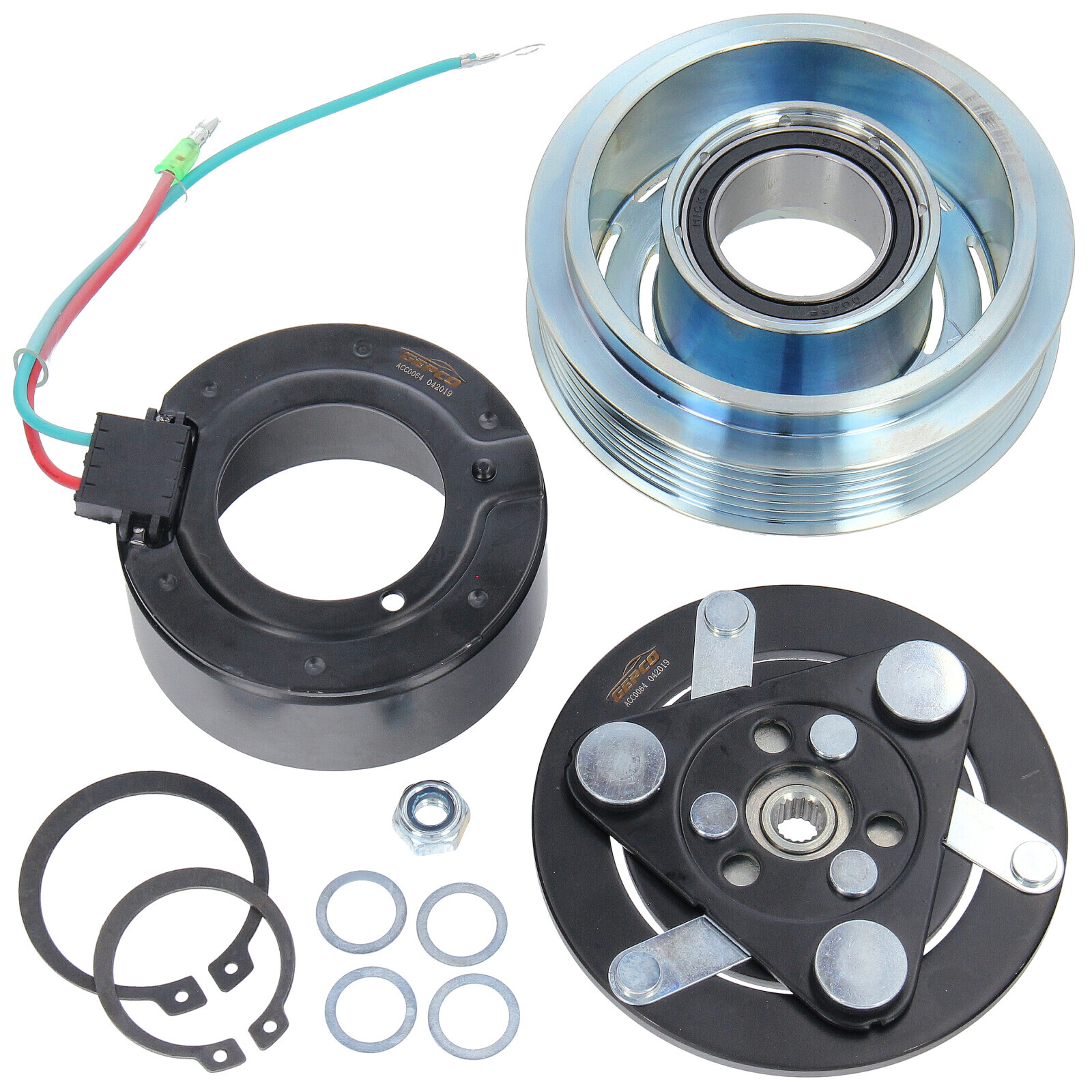 Klimakompressor Magnetkupplung Riemenscheibe Magnetspule für Honda Civic VII