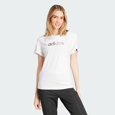 женская праздничная футболка adidas с графическим принтом