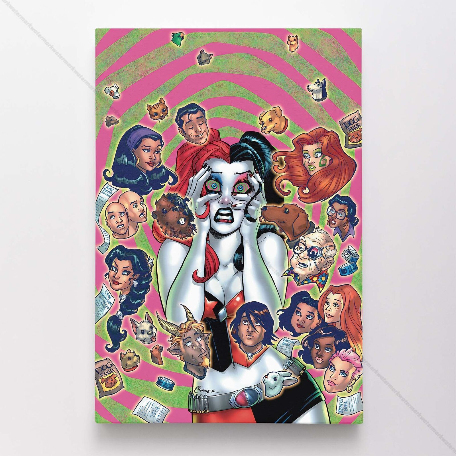 Harley Quinn Poster Canvas Superhero DC Comic Book Comics Wall Art Print #9515