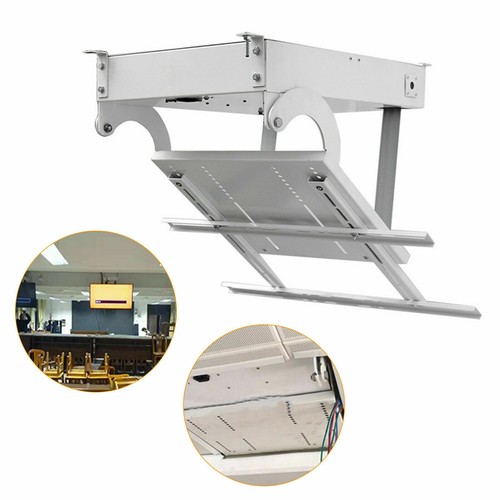 32-70" Electric LCD/LED TV Ceiling Rack Bracket 90° Lift Tu
