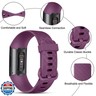 Vancle Bands for Fitbit Charge 4/3 [4 Pack] - Classic Soft Replacement Sport Straps Wristbands for Fitbit Charge 4/3 Fitness and Health Tracker (Women/Men)