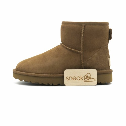 [1016222-CHE] Женские ботинки UGG Classic Mini II - Каштановые