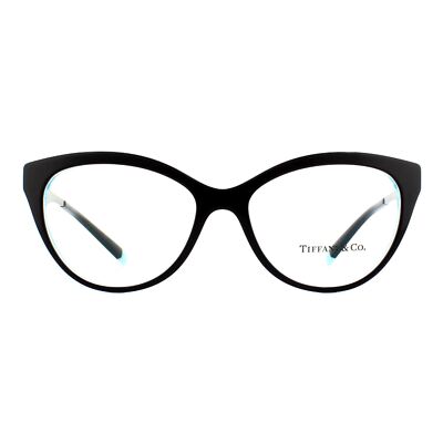 Tiffany Glasses Frames TF2180 8274 Black Crystal Blue 54mm