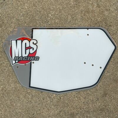 MCS PRO NUMBER PLATE BLUE RED OR GRAY BMX BIKE NUMBER PLATES HARO SE GT REDLINE