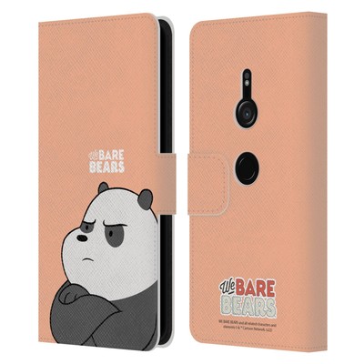 OFFICIAL WE BARE BEARS CHARACTER ART LEATHER BOOK WALLET CASE FOR SONY PHONES 1