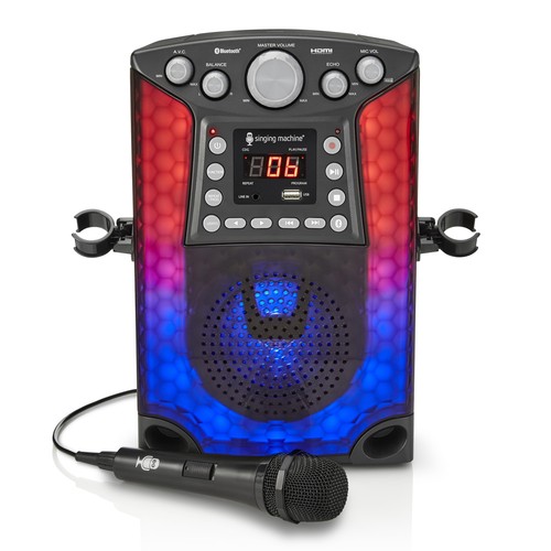 Bluetooth Cd+g Karaoke Audio System With Led Light Sml633