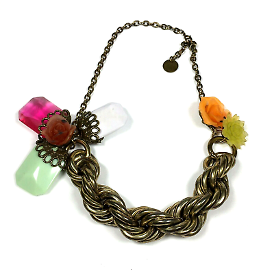 Chunky 2024 floral necklace