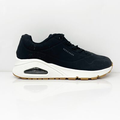 

Skechers Womens Uno Stand On Air 73690 Черная повседневная обувь Кроссовки Размер 7, Черный, Uno Stand On Air