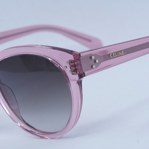Pre-owned Celine Cl40169i 72f Shiny Pink Crystal / Smoke Gradient 54-20-145 Sunglasses