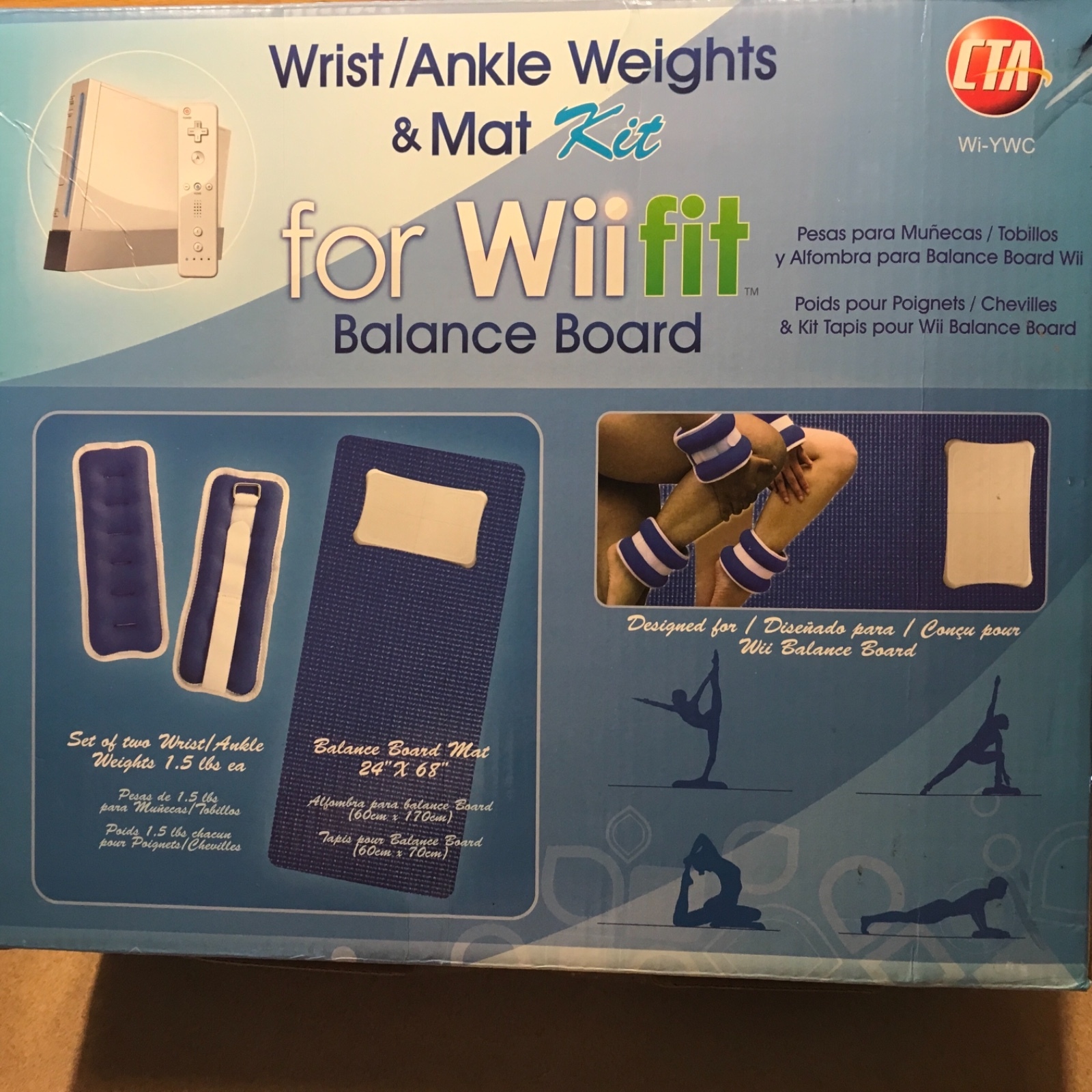 CTA Model Wi-YWC Wrist/Ankle Weights and Mat Kit for Wii fit Balance Board