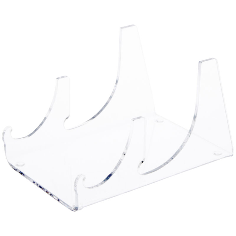 Plymor Acrylic 2 Piece Place Setting Holder, 3.25" H x 3.5" W x 5.375"D (3 Pack)