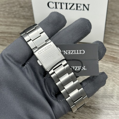 Pre-owned Citizen New✅titanium✅  Eco-drive Brycen Chronograph Silver Men's Watch Ca7090-52e