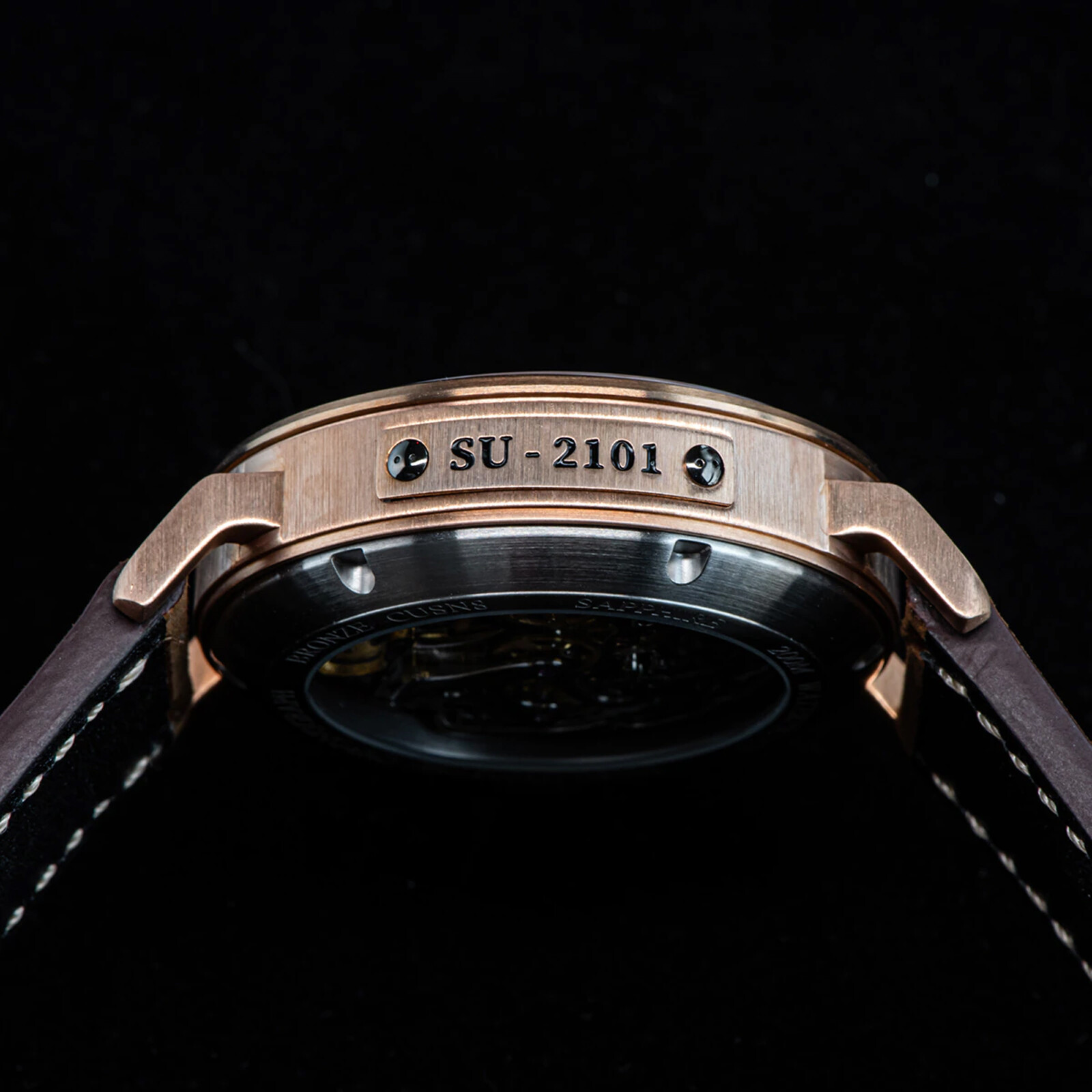 Pre-owned Sugess 42mm Pilot Master Chrono Cusn8 Bronze Mechanical Mens Watch Seagull 1963