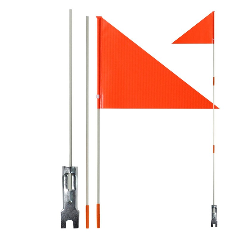 S Deluxe Safety Flag With Mount Pole For Kayak Canoe Boat