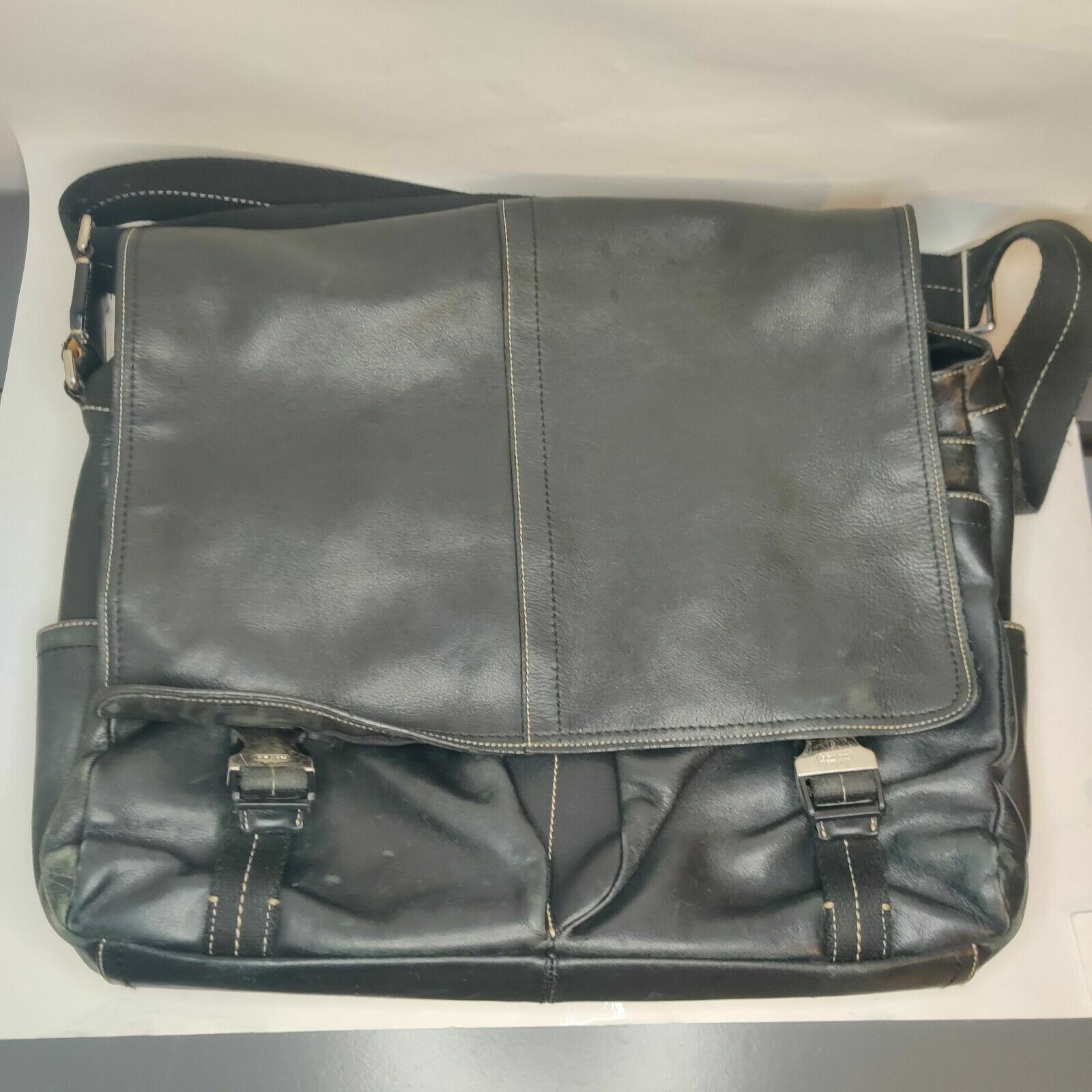 COACH グレー メッセンジャーバッグ/ サフィアーノレザー $_57.JPG?set_id=8800005007